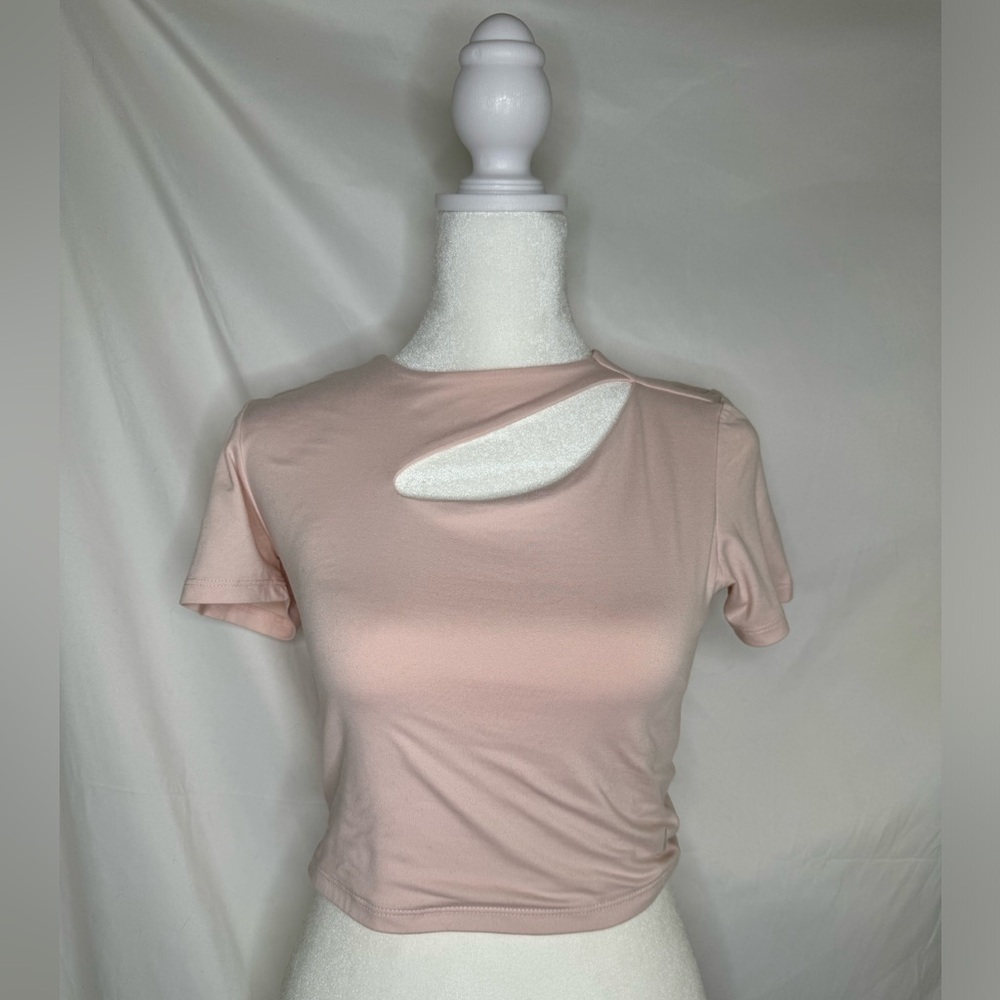 Pastel pink crop top